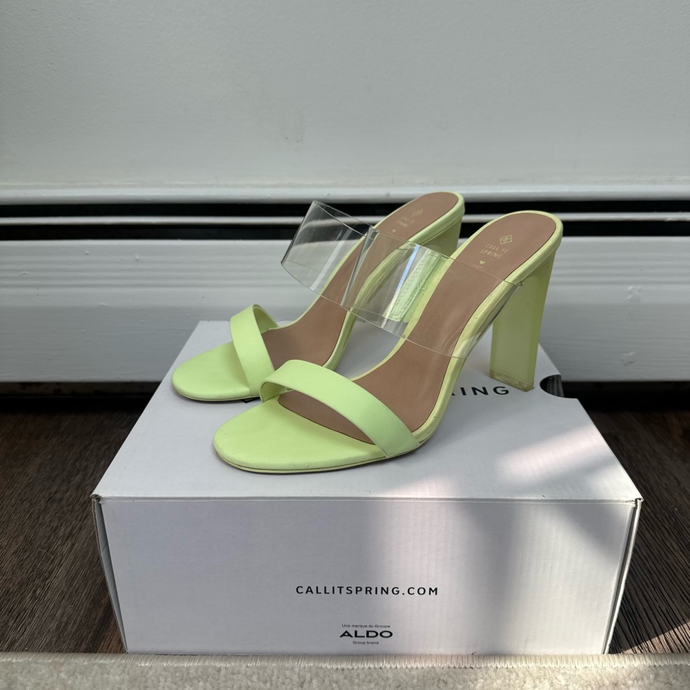 Call It Spring Women's Lime Green Heels